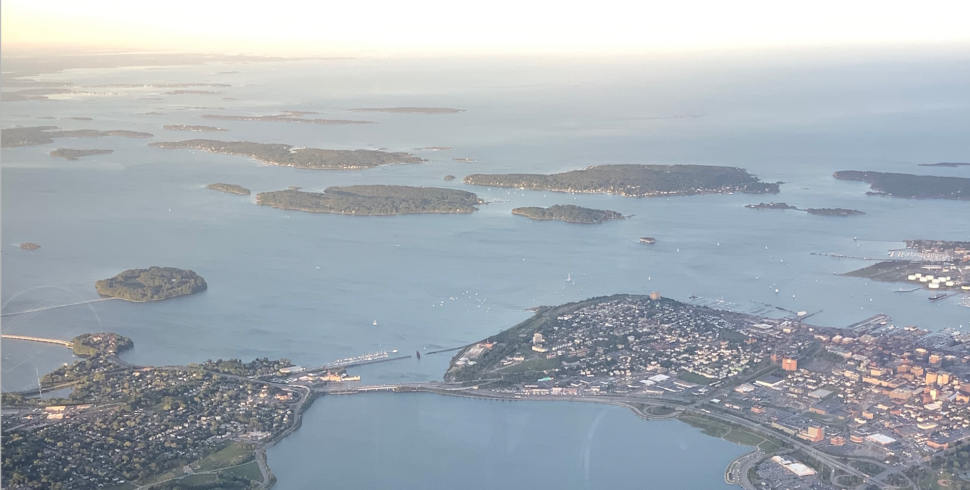 Portland Harbor from The air