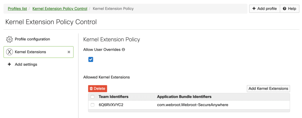 automating webroot deployment on macOS via kext